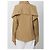 Camicia Federica Tosi a maniche aperte beige - vista 4