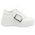 Roger Vivier Viv' Skate High Sneaker weiß Leder