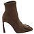 Roger Vivier Trompette ankle boots in suede Brown