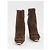 Roger Vivier Trompette ankle boots in suede Brown - view 5