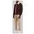 Arma Blouson bomber Bari Gritty en daim Marron - vue 2