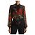 Dolce & Gabbana Red Rose chiffon blouse Black