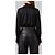 Camicia con volant nera Sutton New York - vista 3