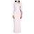 Self portrait Jersey-Midi-Kleid mit Drapierung Pink