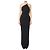 Abito maxi monospalla Alexandra Solace London nero