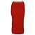 Calvin Klein Midi-Rock aus Rippstrick Rot