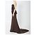 Vestido maxi Alia Solace London marrón Castaño - vista 3