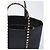 Valentino Garavani mala shopping Rockstud pequena Preto - vista 3