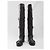 Dolce & Gabbana Tube Overkneestiefel aus schwarzem Rossleder - Ansicht 5