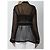 Dolce & Gabbana Camisa Vanity de gasa de seda negra Negro - vista 4