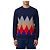Ballantyne Pull Diamond col rond en cachemire Bleu