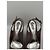 Gucci Sandali Slingback con zeppa in camoscio e sughero Grigio - vista 11