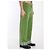 Valentino Garavani Pantalon en velours avec ourlets en jacquard Vert - vue 2