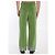 Valentino Garavani Pantalon en velours avec ourlets en jacquard Vert - vue 4