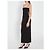 Alexander Wang Midi Slip Kleid Schwarz aus Seide und Viskose - Ansicht 2