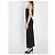 Alexander Wang Midi Slip Kleid Schwarz aus Seide und Viskose - Ansicht 3