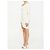 Off White Drapiertes Kleid aus Viskose-Crepe Weiß - Ansicht 2