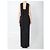 Vestido maxi Rona Solace London negro - vista 4