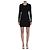 Alexander Wang Vestido twin-set con cárdigan corto Negro