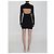 Alexander Wang Vestido twin-set con cárdigan corto Negro - vista 4