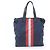 Borsa Tote in pelle Bally Trainspotting Blu navy - vista 3