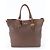 Prada Vitello Daino Leather Tote Bag Brown