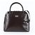 Bolsa de Ombro 2-Way Burberry em Couro Check Castanho escuro