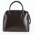 Bolsa de Ombro 2-Way Burberry em Couro Check Castanho escuro - vista 4