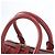 Bolsa Mini Boston em couro Burberry Nova Check Vermelho - vista 2