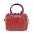 Bolsa Mini Boston em couro Burberry Nova Check Vermelho - vista 3