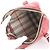 Bolsa Mini Boston em couro Burberry Nova Check Vermelho - vista 7