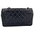 Timeless Chanel Borsa crossbody a patta 2018 in pelle bi-matelassé invecchiata nera Nero - vista 3