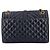 Autre Marque Bolsa de ombro envelope YSL em couro preto tri-quilted - vista 3