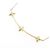 Autre Marque Colar Au750 Flor e Diamantes Dourado - vista 4