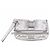 Jimmy Choo Silberne Leder-Clutch