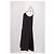 Autre Marque SIYAZU Schwarzes Midikleid mit Spaghettiträgern - Ansicht 5