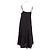 Autre Marque SIYAZU Schwarzes Midikleid mit Spaghettiträgern - Ansicht 6