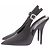 Autre Marque SAINT LAURENT Slingback Absatzschuhe Schwarz Leder 37 - Ansicht 2