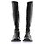 Prada Bottes hautes croco noires - vue 3
