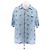Prada Blau gemusterte Hemd