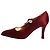 Dior Décolleté Mary-Jane in raso color vino - size EU 38.5 Rosso