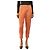 Pleats Please Pantalones plisados naranja tostado con dobladillo de flecos - size S