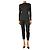 Pleats Please Conjunto de top plisado y pantalones negros - size M