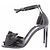 Autre Marque Sandalen aus schwarzem Lackleder - Ansicht 2