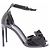 Autre Marque Sandalen aus schwarzem Lackleder - Ansicht 6
