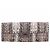 Autre Marque Clutch aus bedrucktem Leder Braun