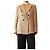 Isabel Marant Etoile Blazer de lino con estampado pied-de-poule marrón - size UK 12 Castaño