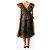 Ganni Abito marrone leopard a balze con scollo a V - vista 2