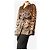 Dolce & Gabbana Blusa de seda marrón con estampado de leopardo y cinturón - size UK 12 Castaño - vista 3