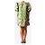 Autre Marque Mini vestido rosa con mangas abullonadas y estampado de hojas - size UK 8 - vista 2
